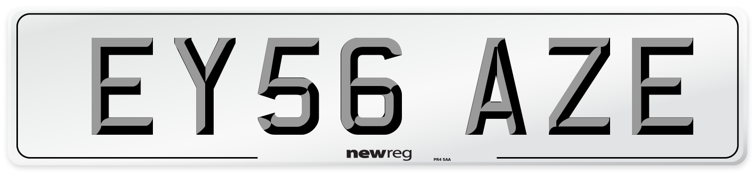 EY56 AZE Number Plate from New Reg